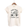 Farm Fresh Christmas Trees Car Garment Dyed Tee