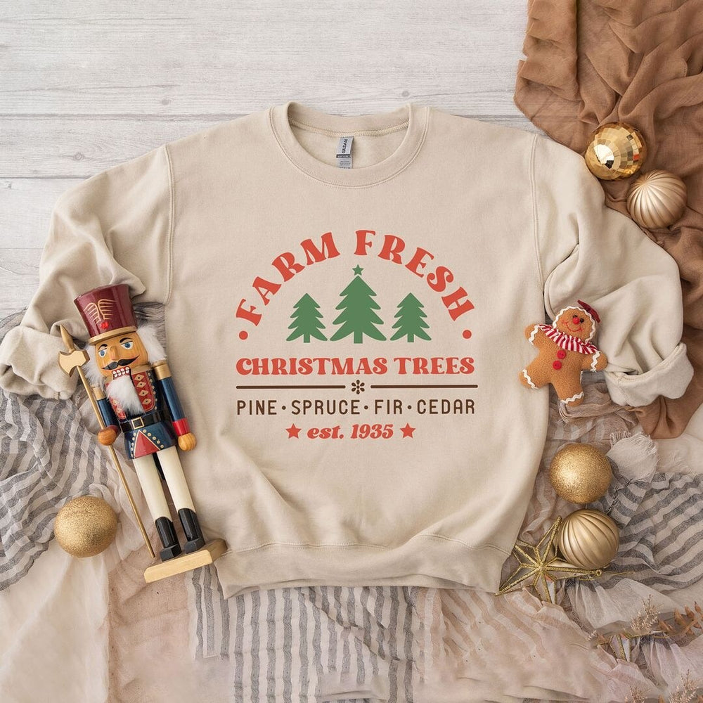 Farm Fresh Trees Graphic Sweatshirt