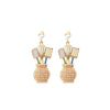 Faux Pearl & Goldtone Kitchen Utensils Drop Earrings