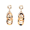 Faux Tortoise Shell Drop Earrings