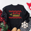 Feeling Jolly Checkered Graphic Sweatshirt