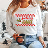 Feeling Jolly Checkered Long Sleeve Tee