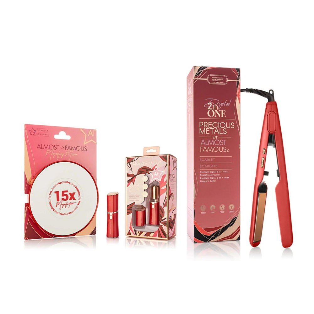 Fierce Scarlet: Ultimate Beauty Essentials - Red