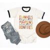 Flannels, Hayrides, Pumpkins Ringer Tee