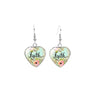 Floral Faith Heart Drop Earrings