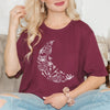 Floral Moon Short Sleeve Crewnneck Tee