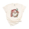 Floral Santa Garment Dyed Tee