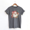 Floral Santa Garment Dyed Tee