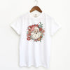 Floral Santa Garment Dyed Tee