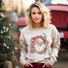 Floral Santa Graphic Sweatshirt