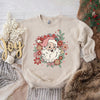 Floral Santa Graphic Sweatshirt