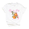 Florida Girly Flower Short Sleeve Crewnneck Tee