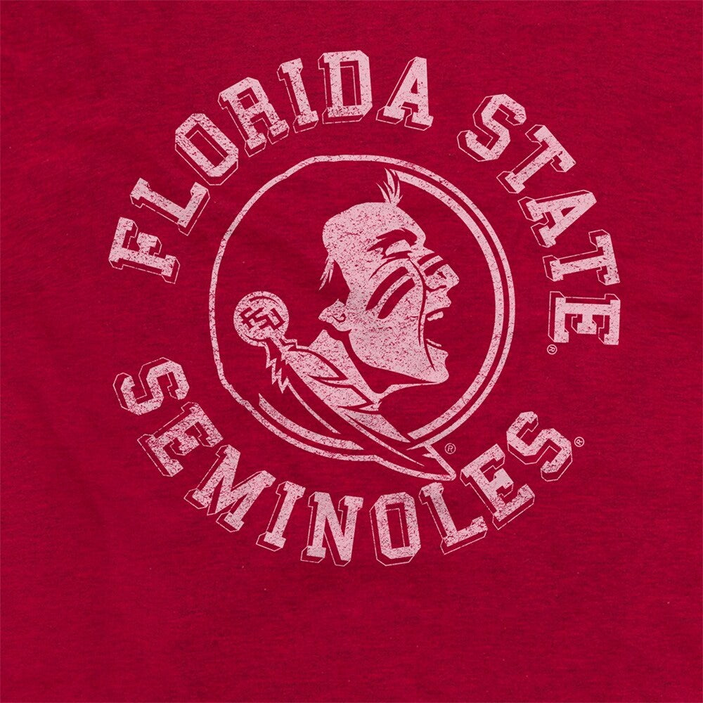 Florida State University Classic Retro Stamp Logo Unisex Adult Heathered Premium T Shirt