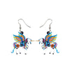 Flying Pegasus Drop Earrings