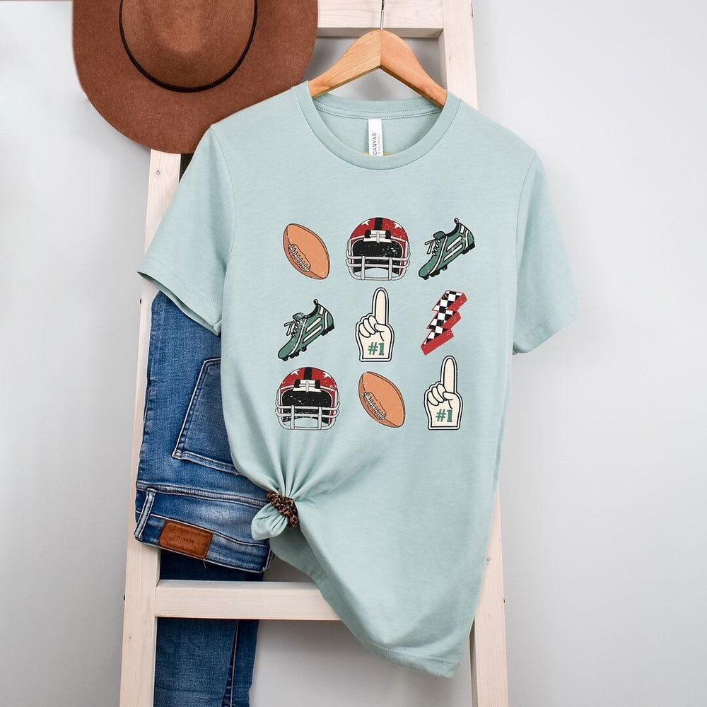 Football Collage Short Sleeve Tee