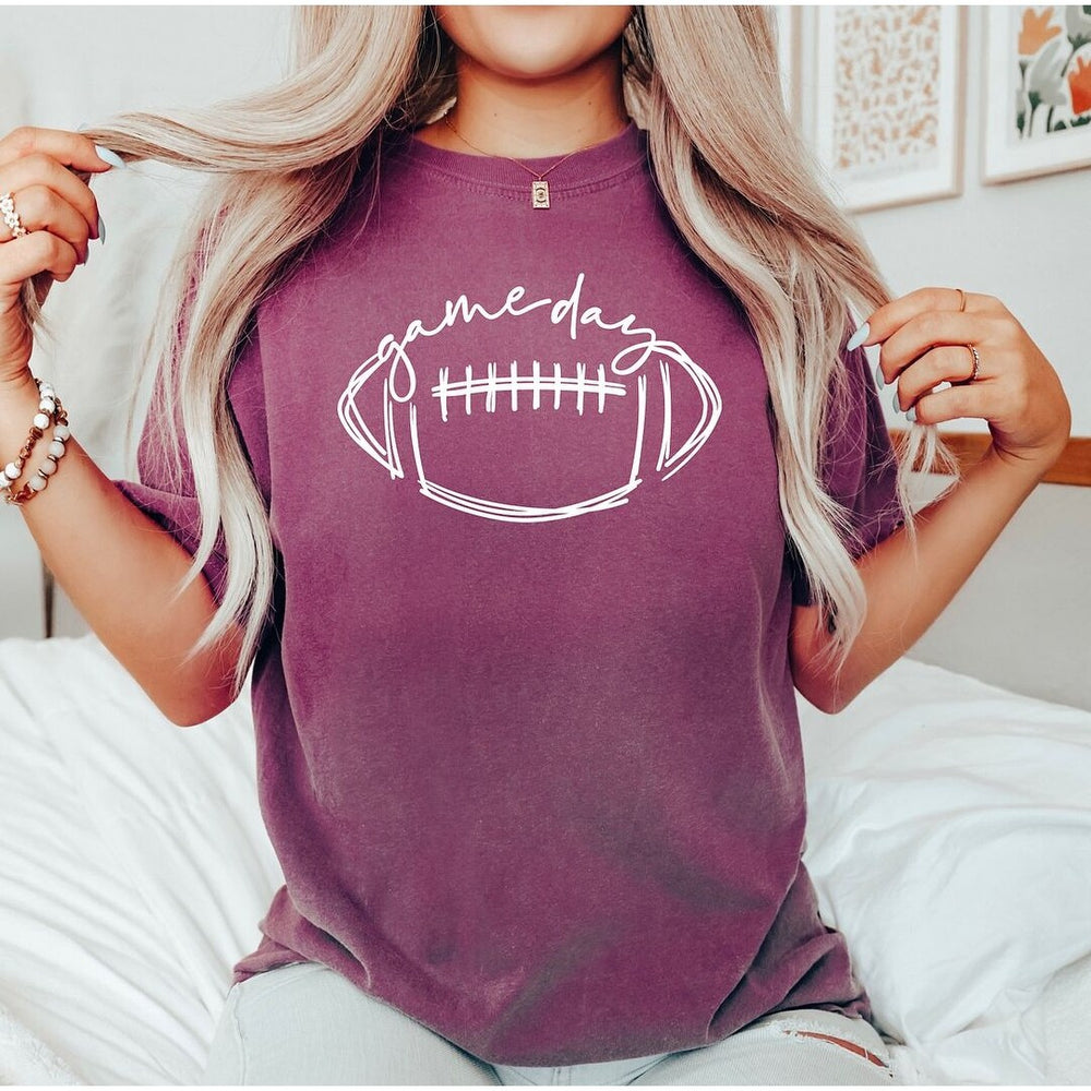 Football Game Day Garment Dyed Tee