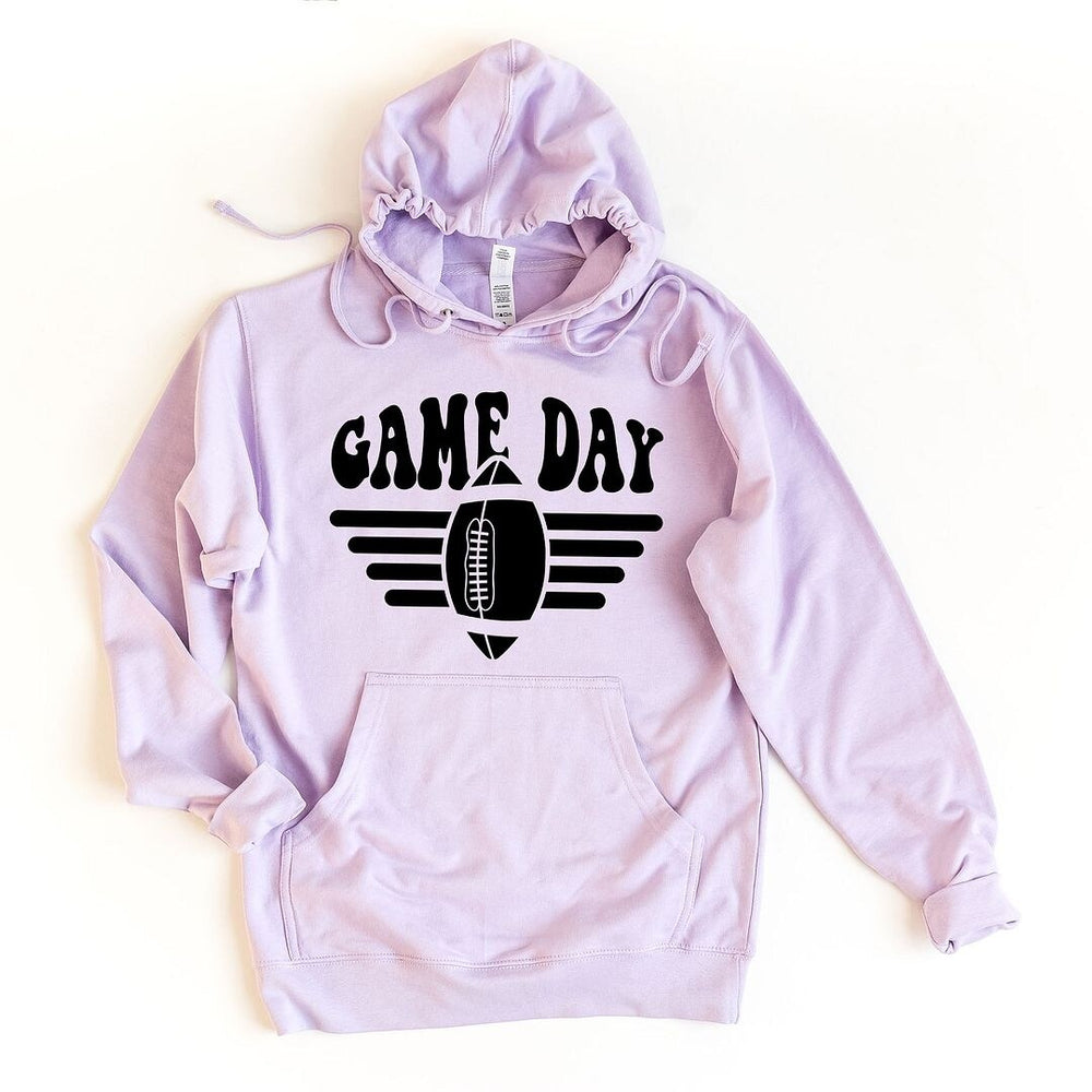 Football Game Day Stripes Graphic Hoodie