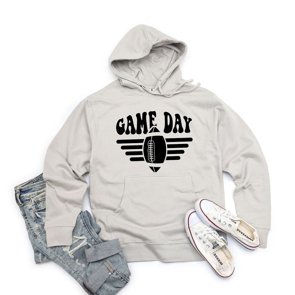 Football Game Day Stripes Graphic Hoodie