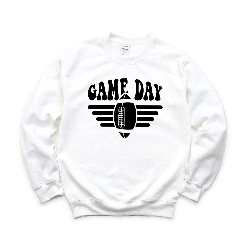 Football Game Day Stripes Graphic Sweatshirt