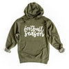 Football Season Cursive Graphic Hoodie