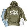 Football Season Cursive Graphic Hoodie