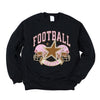 Football Season Pink Helmet Graphic Sweatshirt