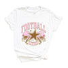 Football Season Pink Helmet Short Sleeve Crewnneck Tee