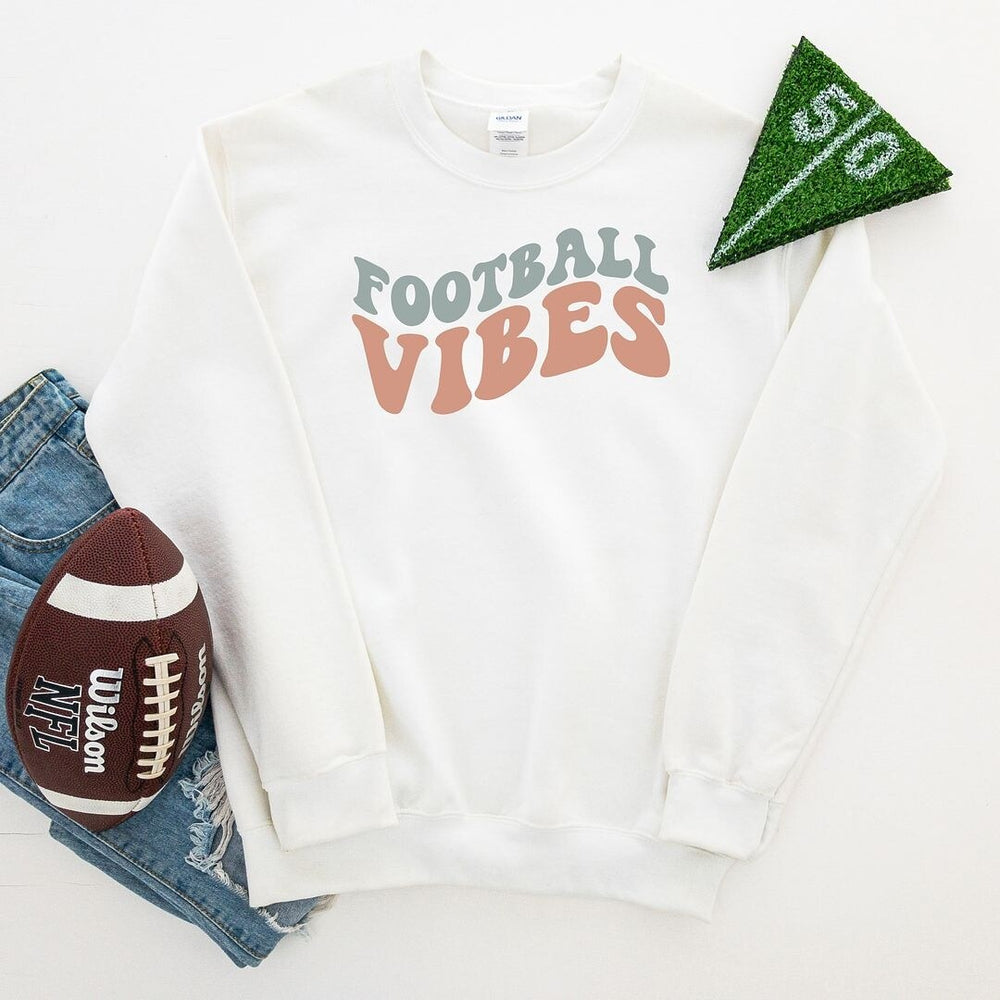 Football Vibes Colorful Graphic Sweatshirt