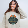 Forest Camping Badge Graphic Sweatshirt