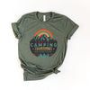 Forest Camping Badge Short Sleeve Crewnneck Tee