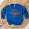 Free Spirit Distressed Eagle Graphic Sweatshirt