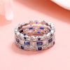 French Miligrain 3 piece Ring Set with crystals from Swarovski