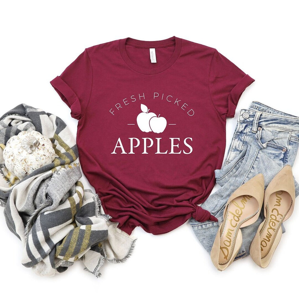 Fresh Picked Apples Short Sleeve Crewnneck Tee