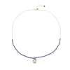 Freshwater Pearl and Lapis Beaded Pendant Necklace