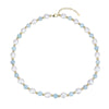 Freshwater Pearl with Aquamarine Beaded Necklace