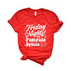 Friday Nights And Pumpkin Spices Short Sleeve Crewnneck Tee