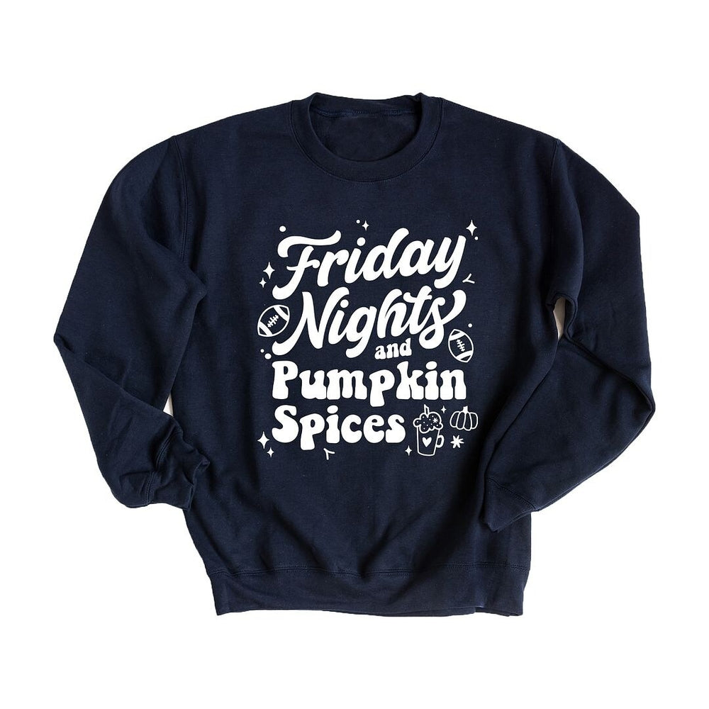 Friday Nights and Pumpkin Spices Graphic Sweatshirt