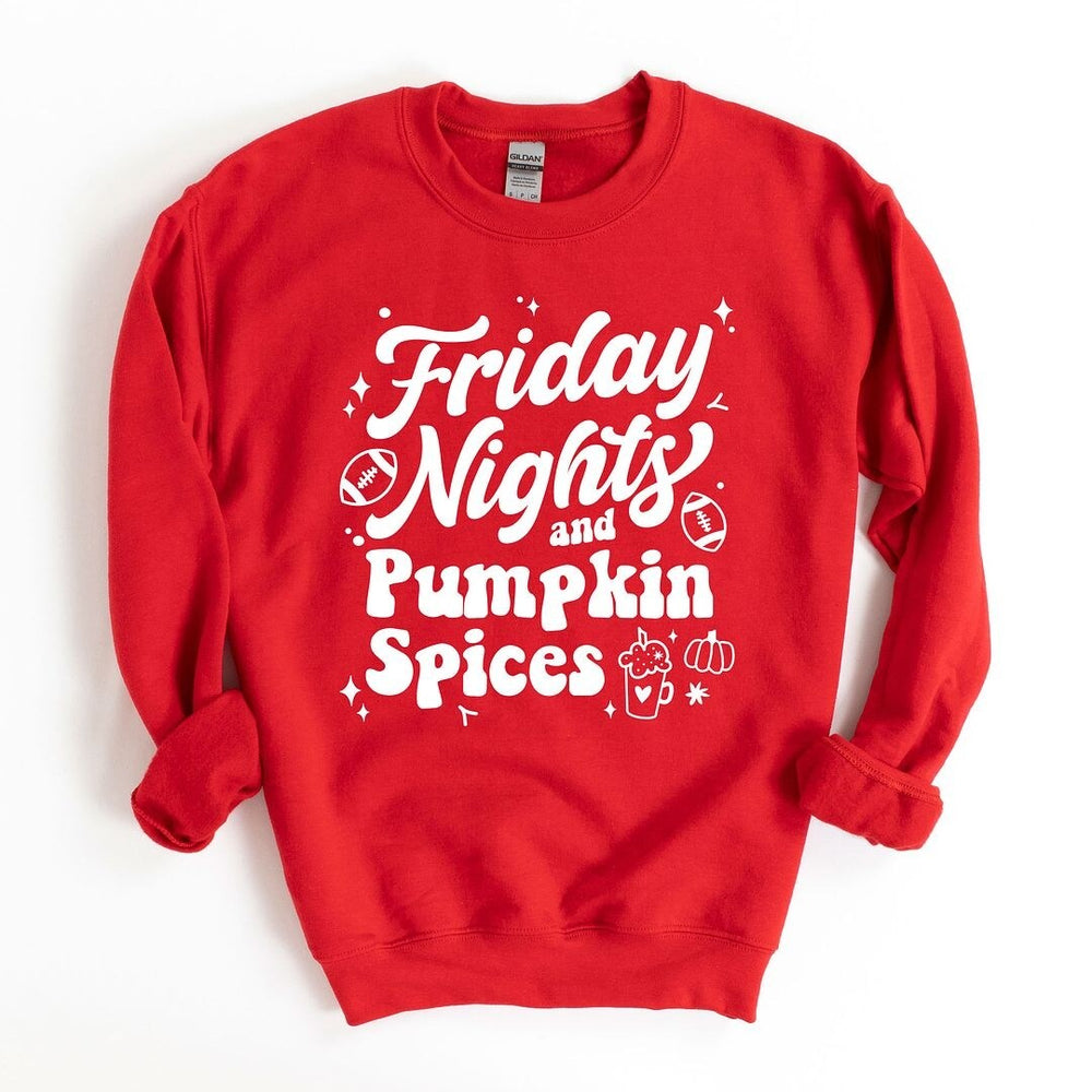 Friday Nights and Pumpkin Spices Graphic Sweatshirt