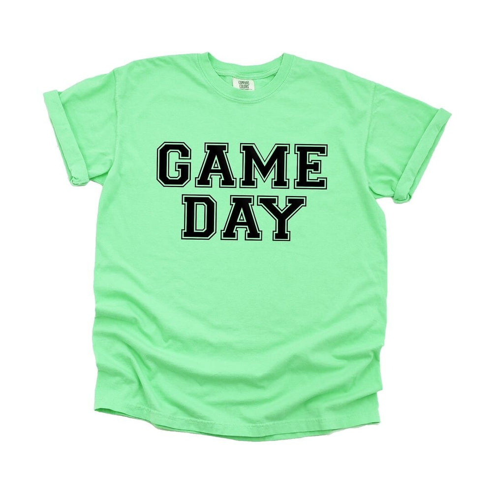 Game Day Puff Print Garment Dyed Tee