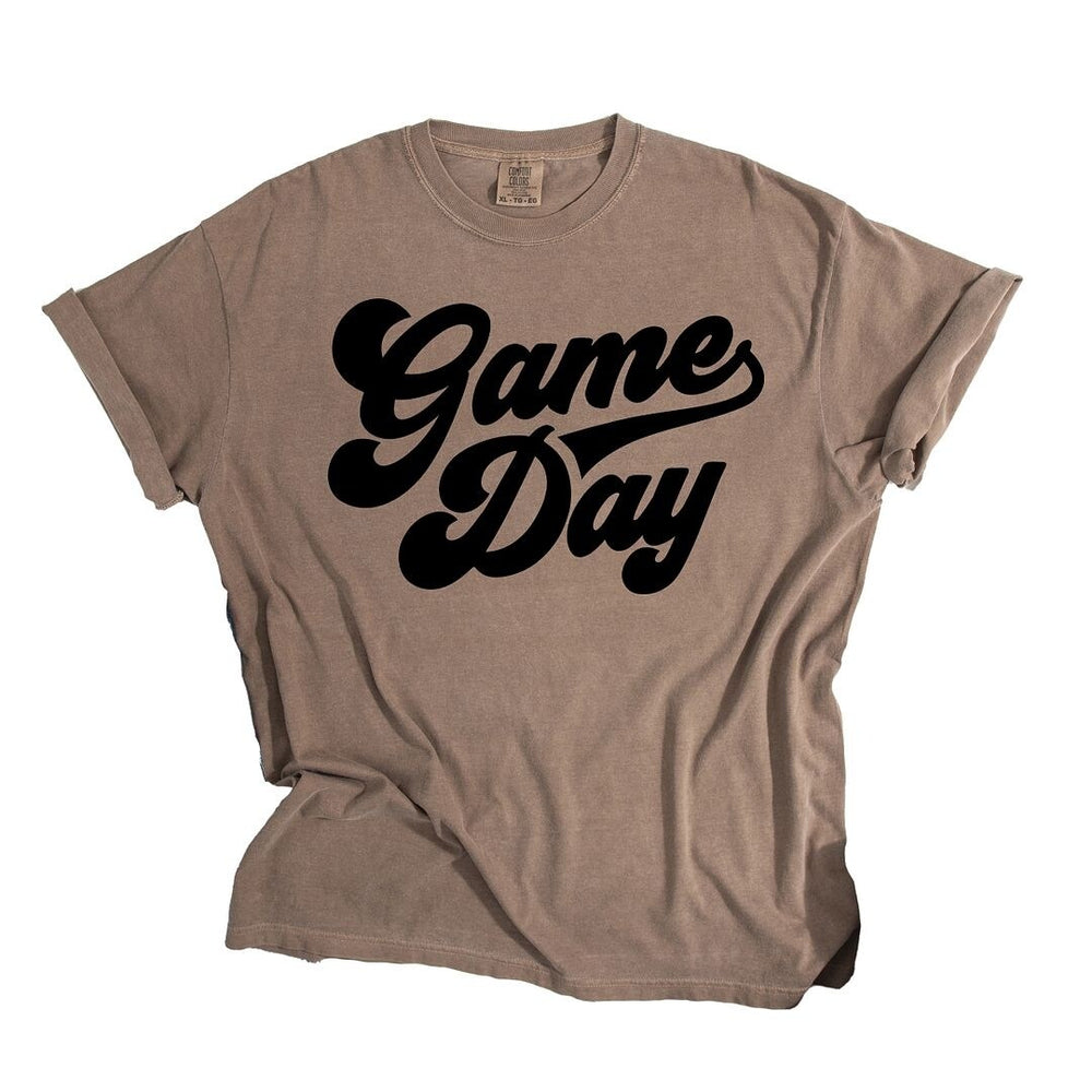 Game Day Retro Puff Print Garment Dyed Tee