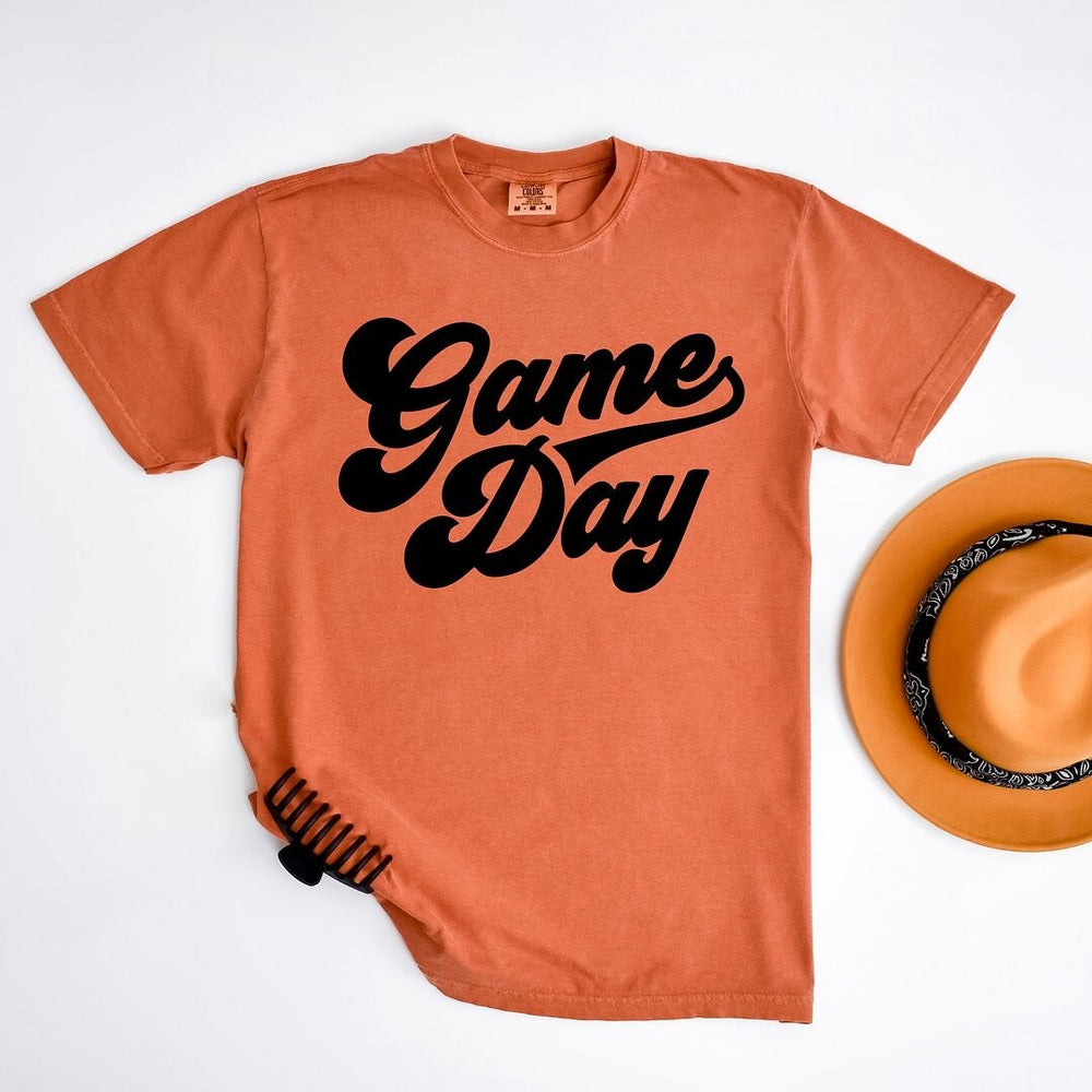 Game Day Retro Puff Print Garment Dyed Tee