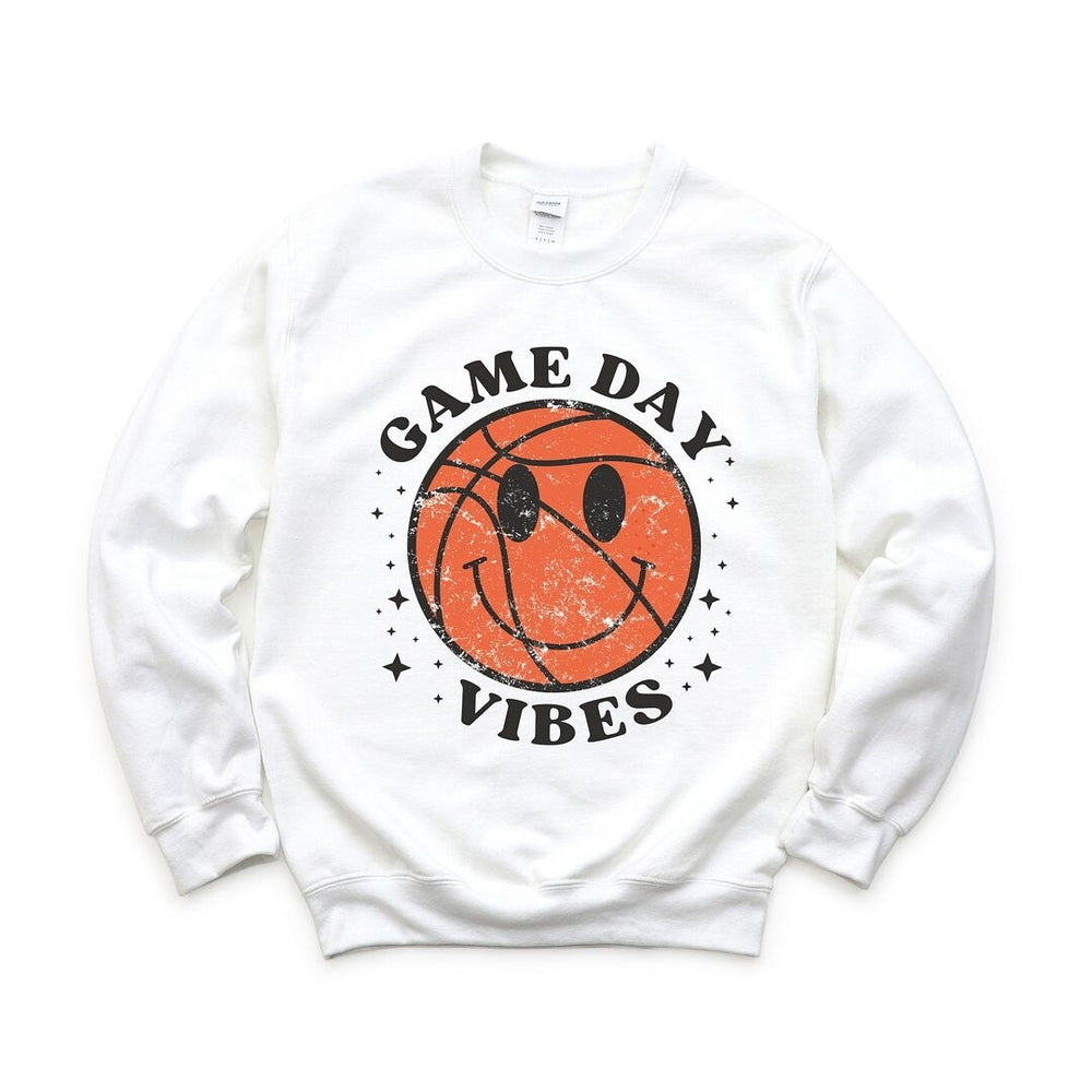 Game Day Vibes Basketball Graphic Sweatshirt