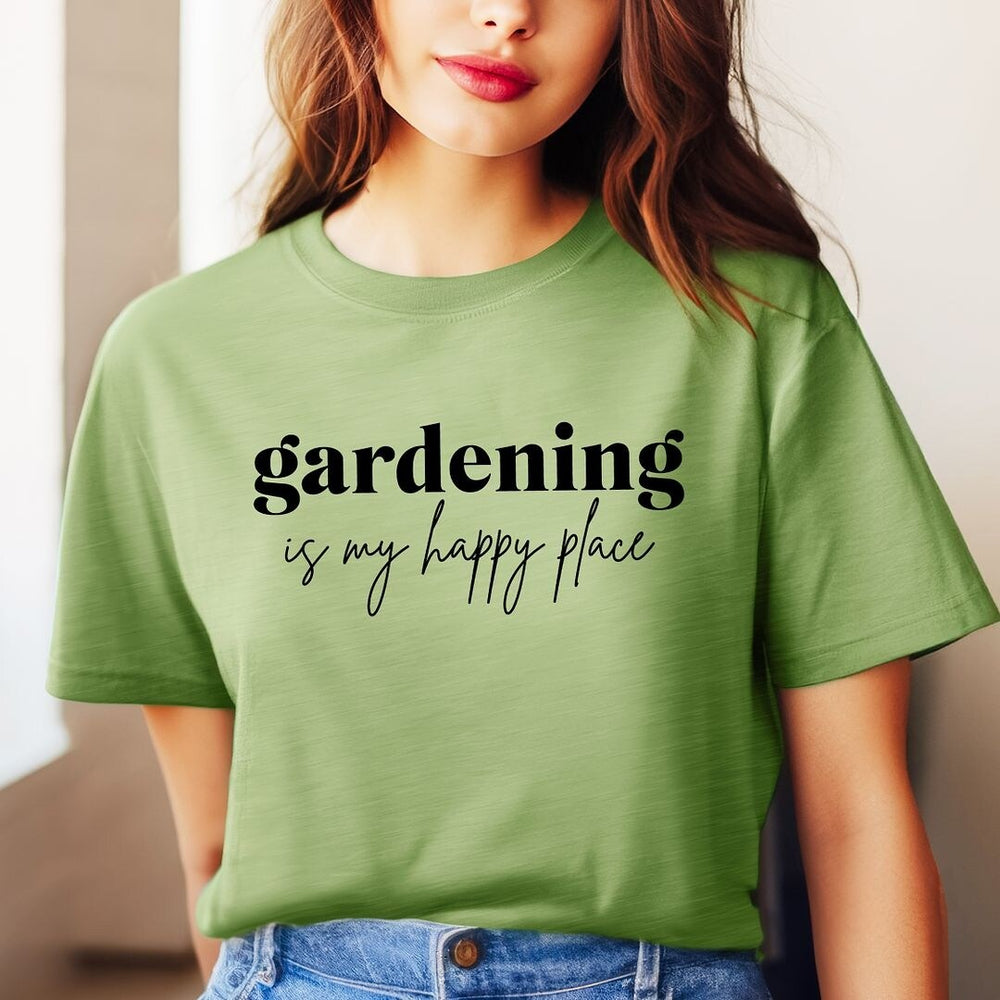 Gardening Is My Happy Place Short Sleeve Tee