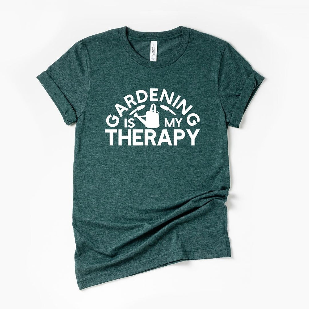 Gardening Is My Therapy Watering Can Short Sleeve Tee