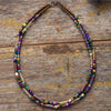 Gemstone & Goldtone Layered Necklace - White