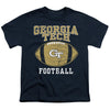 Georgia Tech Football Ball Kids T Shirt for Youth Boys and Girls