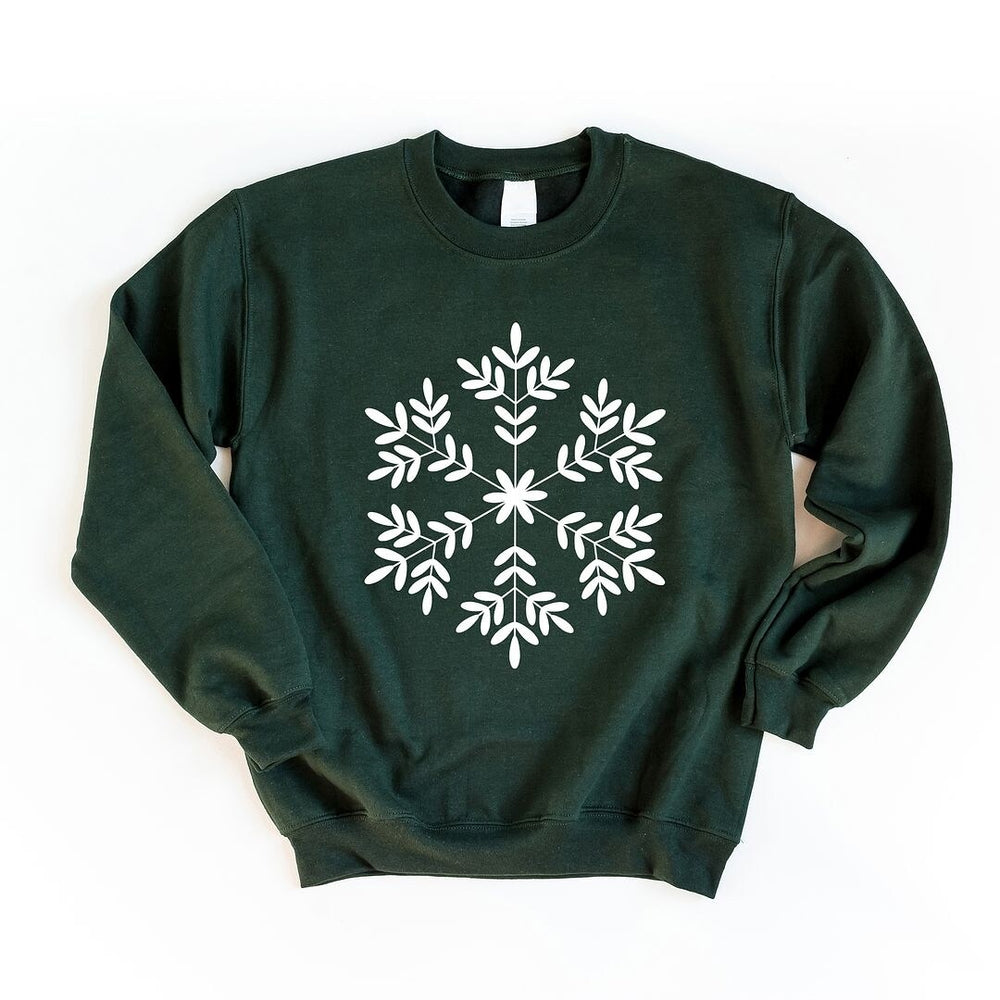 Giant Snowflake Graphic Sweatshirt