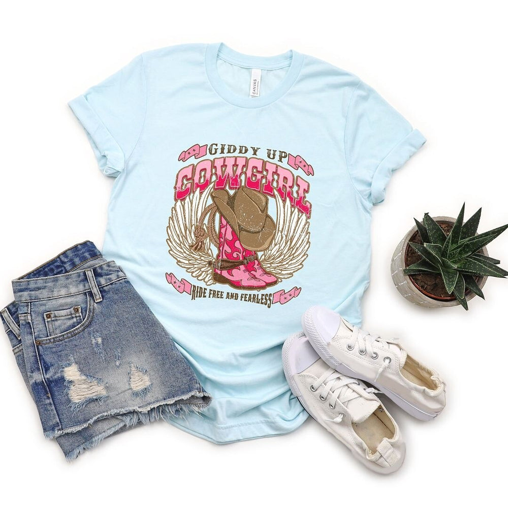 Giddy Up Cowgirl Short Sleeve Crewnneck Tee