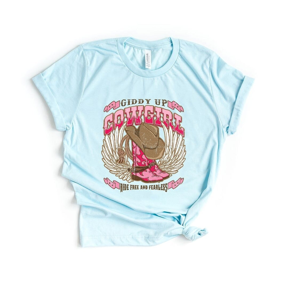 Giddy Up Cowgirl Short Sleeve Crewnneck Tee