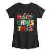 Girls Disney Happy Christmas Icons Tee